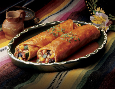Black Bean Vegetable Enchilada standard image