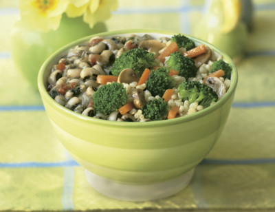 Brown Rice, Black-Eyed Peas & Veggies Bowl standard image