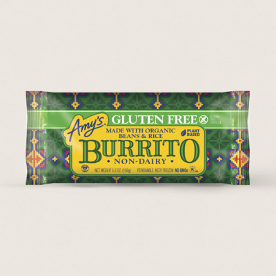 Bean & Rice Burrito, Gluten Free, Non-Dairy