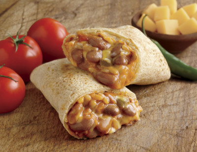 Cheddar Cheese, Bean & Rice Burrito, Gluten Free standard image
