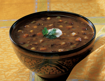 Organic Black Bean Vegetable Soup standard image