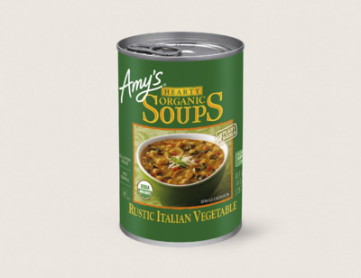Organic Hearty Rustic Italian Vegetable Soup