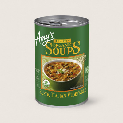 Organic Hearty Rustic Italian Vegetable Soup