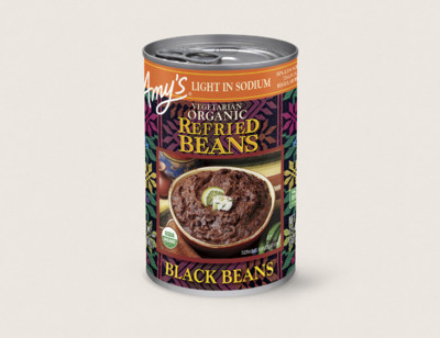 Organic Vegetarian Refried Black Beans, Light in Sodium hover image