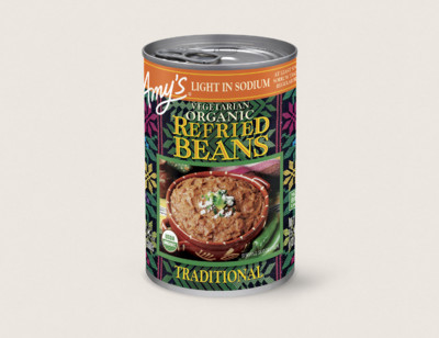 Organic Vegetarian Traditional Refried Beans, Light in Sodium hover image