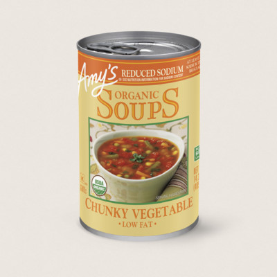 Organic Chunky Vegetable Soup, Reduced Sodium