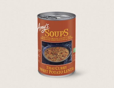 Thai Curry Sweet Potato Lentil Soup hover image