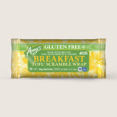 Tofu Scramble Breakfast Wrap, Gluten Free