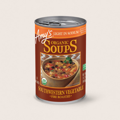 Organic Fire Roasted Southwestern Vegetable Soup, Light in Sodium