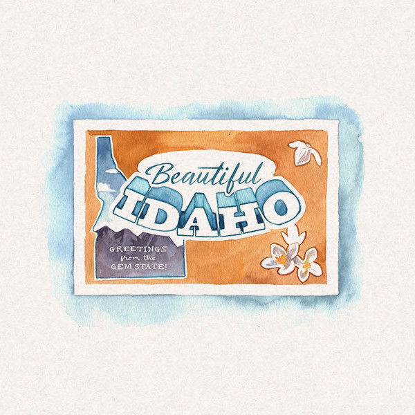 Amy's Idaho postcard
