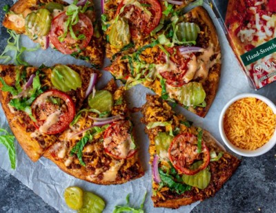 Vegan Cheezeburger Pizza