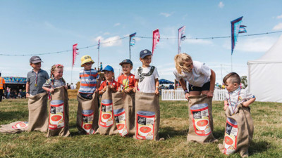 Amy's community kids sack race