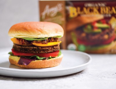 Maple Mustard Black Bean Veggie Burger