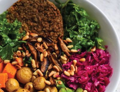 Gluten Free Veggie Burger Bowl