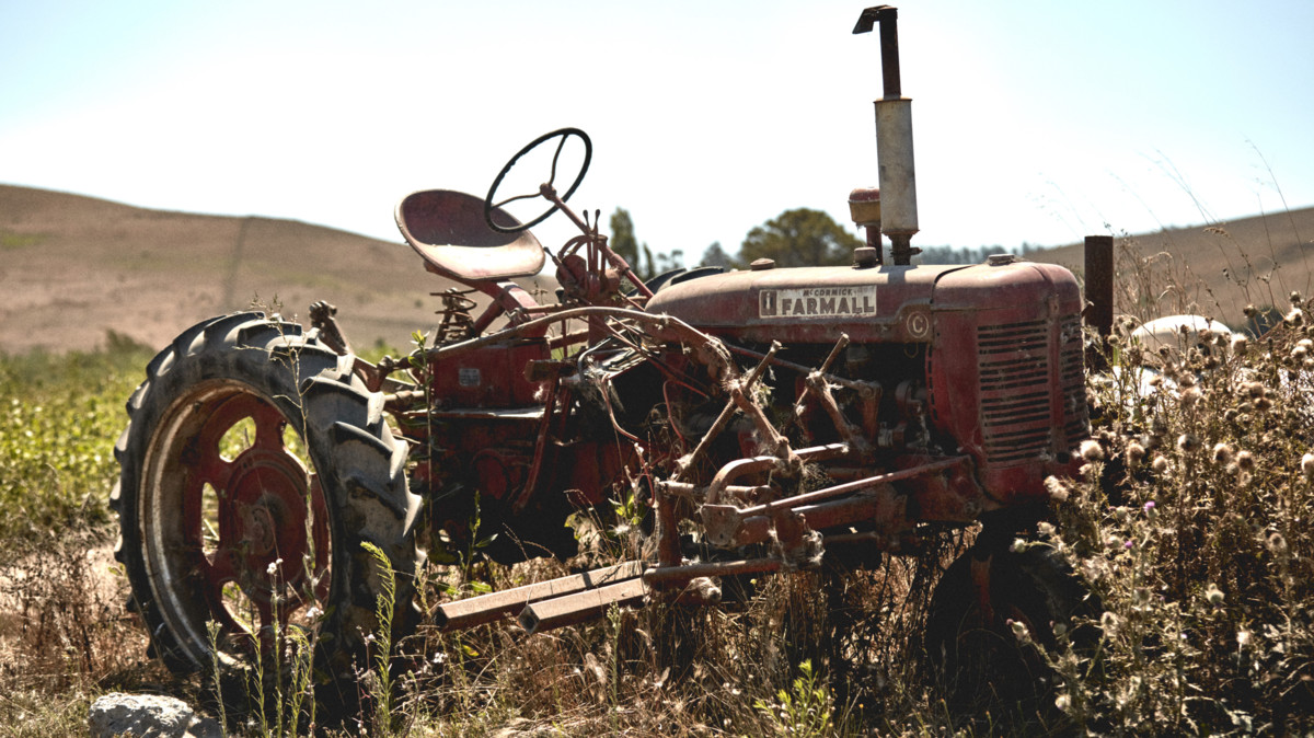 Amy's farming tractor