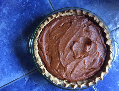 Vegan Pumpkin Pie with Pat-in-the-Pan Crust