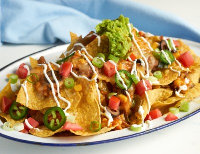 Loaded Chile Relleno Casserole Nachos