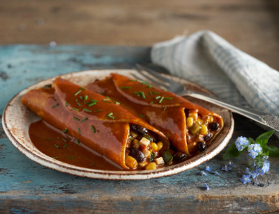 Vegan Black Bean Enchiladas