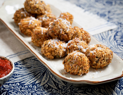 Mushroom Risotto Arancini Balls
