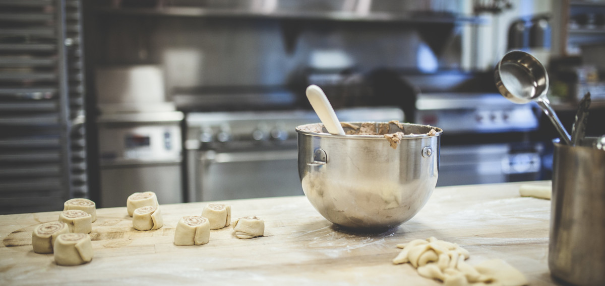 Amy's mixing bowl in kitchen