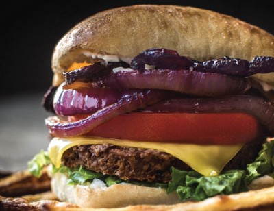 Sheet Pan Mushroom Onion Cheezeburger