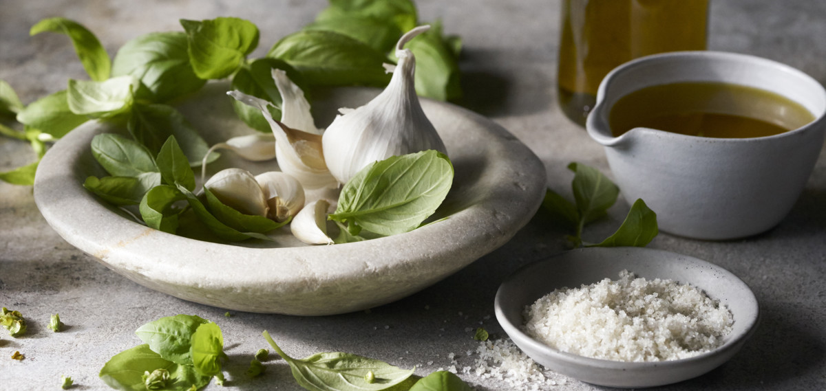 Amy's pesto ingredients