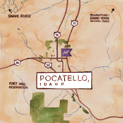 Amy's Pocatelo Map