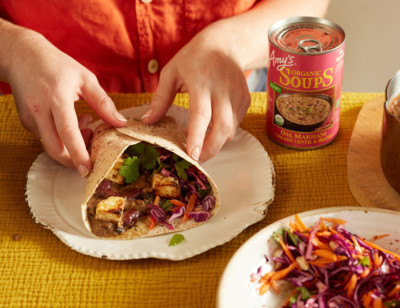 Spiced Paneer Wrap with Dal Makhani and Cabbage Slaw