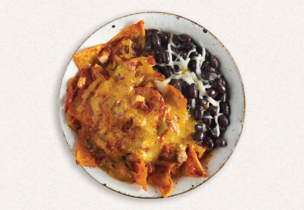Tortilla Casserole & Black Beans Bowl