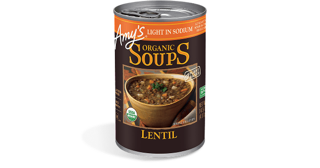Image of Amy's Light in Sodium Lentil Soup